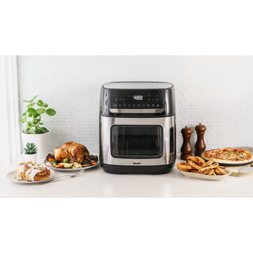 Bella Pro Manual Air Fryer Pizza Oven with Rotisserie - 12L - Stainless Steel - Only at Best Buy