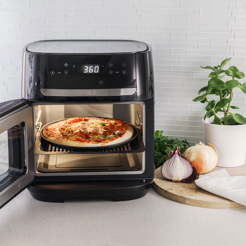 Bella Pro Manual Air Fryer Pizza Oven with Rotisserie 12L 12.6 QT Stainless Steel Only at Best Buy Best Buy Canada