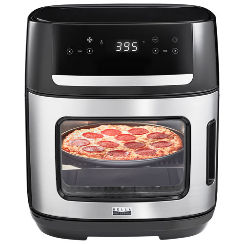 Bella Pro Manual Air Fryer Pizza Oven with Rotisserie - 12L - Stainless Steel - Only at Best Buy