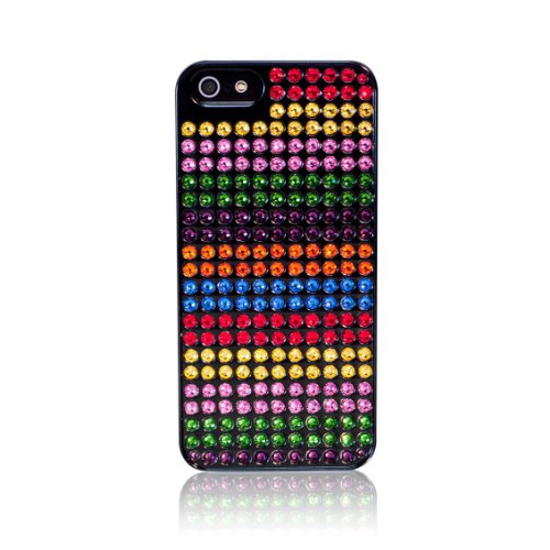 Bling-My-Thing Bling Extravaganza Series Metallic Case for iPhone 5 ei5-bm-bk-rbs