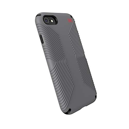 SPECK PRODUCTS  Presidio2 Grip Case, Compatible With Iphone Se (2020)/iphone 8/iphone 7, Graphite Grey/cathedral Grey/black/