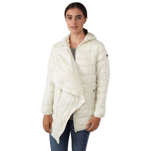 Manteau de maternité léger en duvet Ashley de Modern Eternity - Grand - Coquille d'oeuf