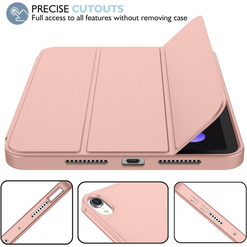 [CS] Slim Magnetic Smart Cover Stand Case & Pencil Holder for iPad Pro 11" 1st 2nd 3rd 4th Gen., Rose Gold