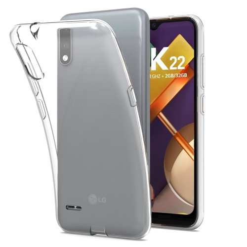 CSMART  【】 Ultra Thin Soft Tpu Silicone Jelly Bumper Back Cover Case for Lg K22 (2020), Clear