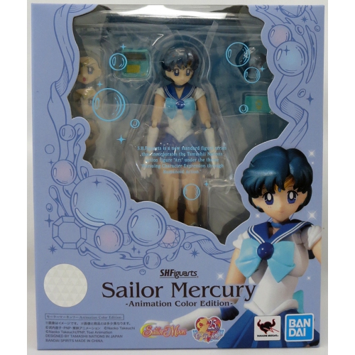 SAILOR MOON  Pretty Guardian 6 Inch Action Figure S.h. Figuarts - Sailor Mercury Animation Color Edition