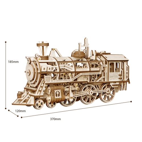 DIY 3D Moving Gears Puzzle - Locomotive - 349pcs