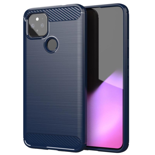 PANDACO Navy Brushed Metal Case for Google Pixel 4a 5G