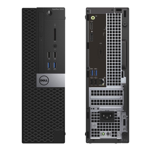 Refurbished - Dell Optiplex 3040 Desktop PC - Black (Intel Core i5-6500/512 SSD/16GB RAM/Windows 10 Pro) - English