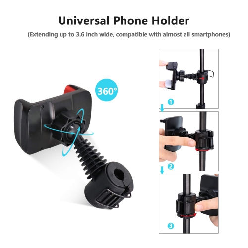UBeesize 8" Mini LED Camera Selfie Ring Light w/ Mini Tripod Stand & Cell Phone Holder for Live Stream/Makeup, YouTube