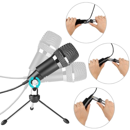 Fifine Plug &Play Home Studio USB Condenser Microphone for Skype, Recordings - Open Box