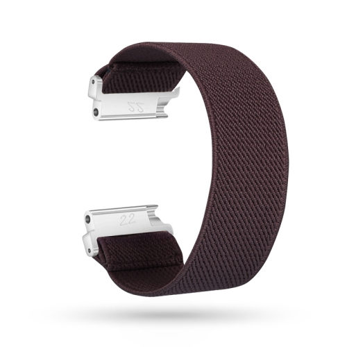 STRAPSCO  Nylon Elastic Watch Band Strap for Fitbit Versa & Versa 2 & Versa Lite - Dark In Grey