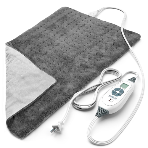 PURE ENRICHMENT  Purerelief Xl – King Size Heating Pad – Charcoal In Gray