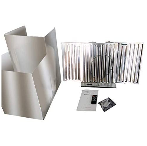 ECO-AIR WM860B36 Wall Mount Range Hood, Size 36”, 860CFM