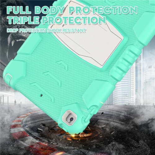 【CSmart】 Shockproof Heavy Duty Rugged Defender Hard Case Kickstand Cover for iPad Air 4 5 4th 5th Gen., Mint