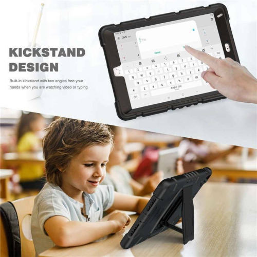 [CSmart] Étui robuste antichoc robuste et robuste avec béquille pour iPad Air 4 5 4th 5th génération, noir