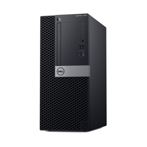 Refurbished - Dell Optiplex 7060 Tower Desktop, Intel Core 8th Gen i5-8500, 8GB RAM, 240GB SSD, Win 10 Pro