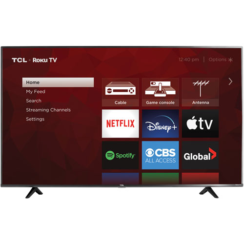 Téléviseur intelligent Roku TV HDR DEL UHD 4K de 55 po 4-Series de TCL - 2021