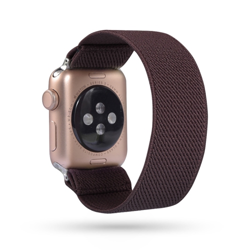 STRAPSCO  Nylon Elastic Band Strap for Apple Watch - 40MM - In Dark Brown
