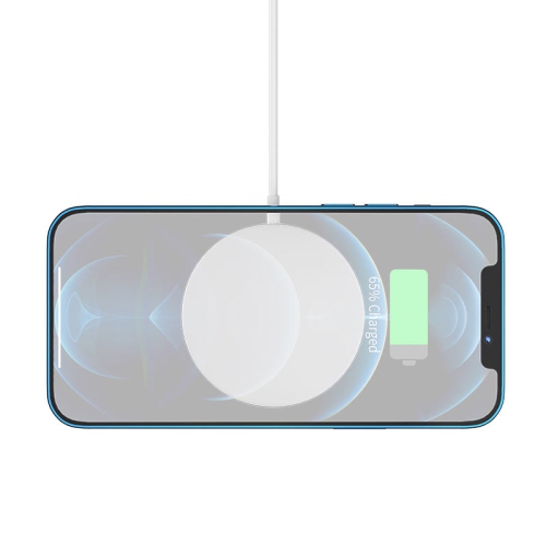 【CSmart】 15W Magnetic Magsafe Wireless Charger Induction Fast Charging Pad for iPhone 12 13 14 15 Samsung, White