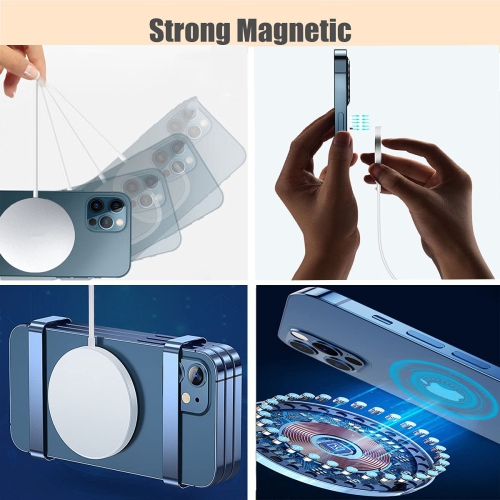 Wingomart iPhone Magnetic MagSafe 15W Wireless Charger Induction Charging Station Docking Station for iPhone 16 pro max iphone 15 iphone 14 13 / 12