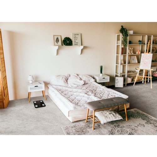 NOERDEN - Smart Body Scale Minimi - Scale for Body Weight with Step-On Technology, Bluetooth, LED Display, Tempered Glass, BIA Advanced Technology, 4