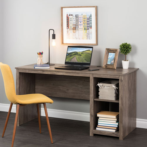 Sonoma Home Office Computer Desk with 2 Shelves - Drifted Grey
