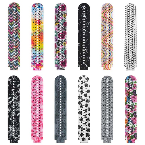 StrapsCo Print Patterned Silicone Rubber Watch Band Strap for Garmin Forerunner 220 / 230 / 235 / 735XT / Approach S6 / S20 - Paint Splatter