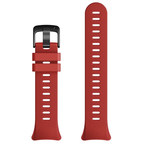 StrapsCo Silicone Rubber Watch Band Strap for Garmin Forerunner 45 / 45S / Swim 2 - Red