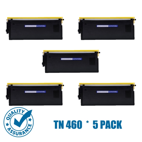 Printer Pro™ 5 Pack Brother TN460/TN-460/TN430 Black Toner Cartridge-Brother Printer HL 1240/1440/8600/9650