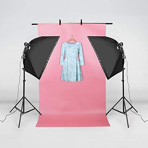 2PCS Trousse d'éclairage continu pour studio photo professionnel de Vivider 20 x 28 po avec support réglable 2 M et ampoule DEL à intensité