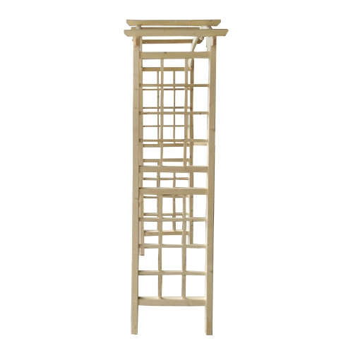 ALEKO WARCH01 Outdoor Wooden Garden Arbor with Trellis Sides for Climbing Plants