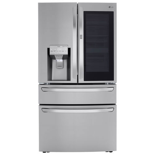 LG 36" 22.5 Cu. Ft. French Door Refrigerator - Stainless - Open Box - Scratch & Dent