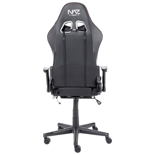 Naz Ultimate Series Ergonomic High-Back Faux Leather Gaming Chair - Black