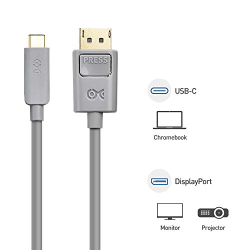 Cable Matters USB C to DisplayPort Cable Supporting 4K 60Hz 6 Feet