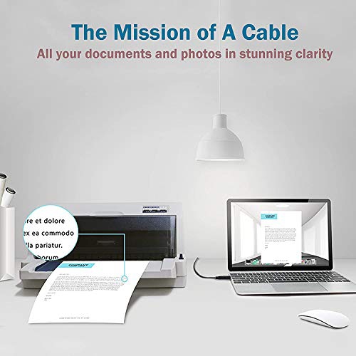 High Speed USB 2.0 Printer Cable Cord fit for 8121-1585 8121-1186 HP Envy 4500 4520 5540 5640 5660 7640 100 110 120 4510 55...