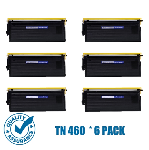 Printer Pro™ 6 Pack Brother TN460/TN-460/TN430 Black Toner Cartridge-Brother Printer HL 1240/1440/8600/9650