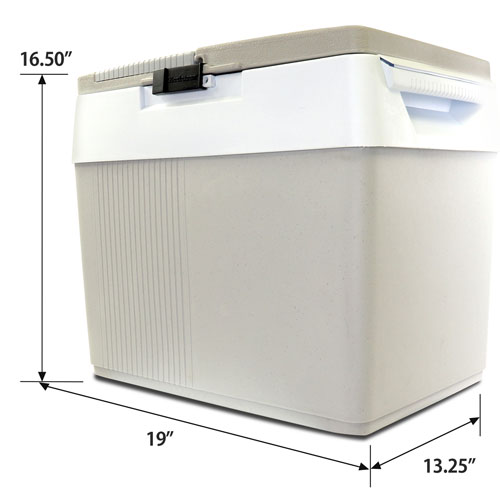 Koolatron 12V Electric Cooler/Warmer 31L Dual Opening - Grey