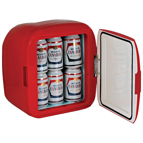 Réfrigérateur de bar autonome de 0,28 pi³ Molson Canadian - Rouge