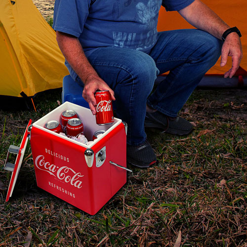 Coca cola sale outdoor cooler