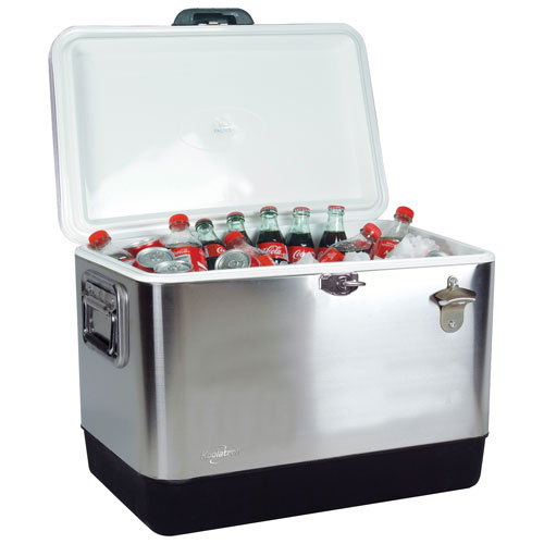 Koolatron 1.8 Cu. Ft. Freestanding Bar Fridge (KIC-54) - Stainless Steel