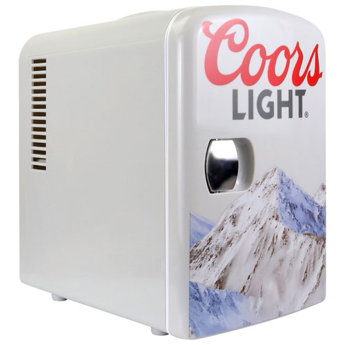 Coors Light 0.14 Cu. Ft. Freestanding Bar Fridge - Grey