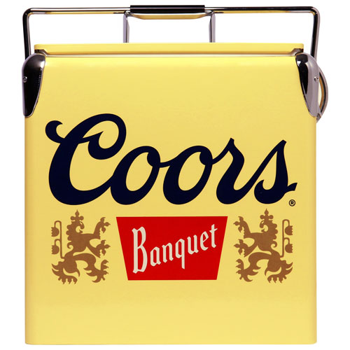 Coors Light 0.47 Cu. Ft. Ice Chest Cooler - Yellow
