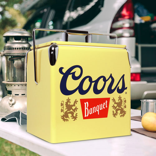 Coors Light 0.47 Cu. Ft. Ice Chest Cooler - Yellow