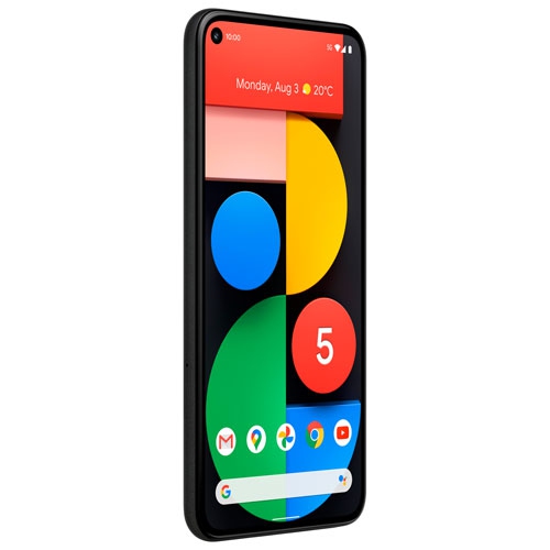 Remis à neuf - Pixel 5 de 128 Go de Google - juste noir - Déverrouillé