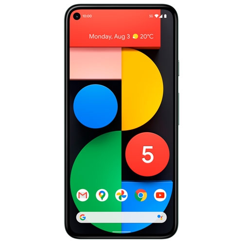 Remis à neuf - Pixel 5 de 128 Go de Google - subtilement sauge - Déverrouillé