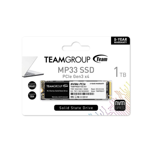 TEAM GROUP 1 TB NVMe PCI-e Hard Drive