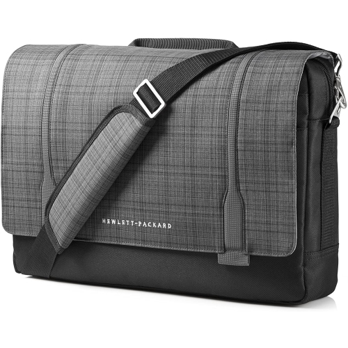 HP Slim Ultrabook Messenger, Twill, Black & Gray,
