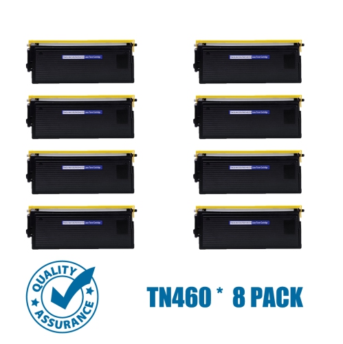 Printer Pro™ 8 Pack Brother TN460/TN-460/TN430 Black Toner Cartridge-Brother Printer HL 1240/1440/8600/9650