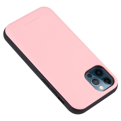 TopSave Goospery Wallet Case with Card Holder, Protective Dual Layer Bumper Case For Iphone 12 Mini, Baby Pink