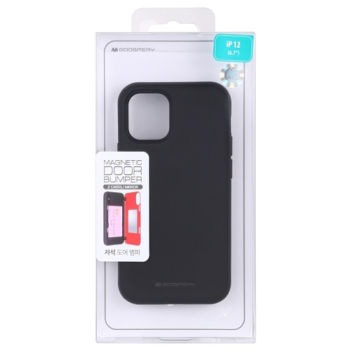 TopSave – Étui portefeuille avec porte-cartes, protection double couche pour iPhone 12 Mini, noir